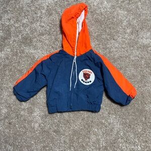 NFL Kids Navy and Orange Chicago Bears Hooded Jacket